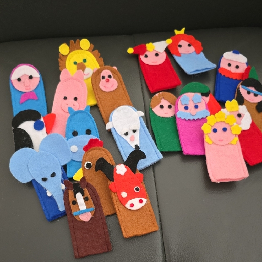 IKEA Colorful Felt Finger Puppets Set
